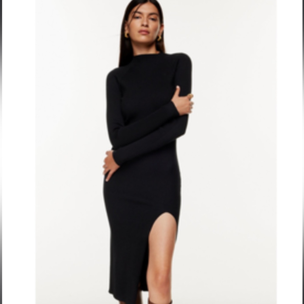 ARITZIA Wilfred Alchemy Ribbed long sleeve Bodycon Dress